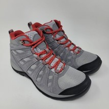columbia womens hiking boots Size 6.5 M Gray Red Waterproof BLO833-088 - £68.00 GBP