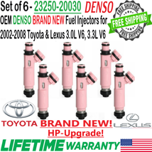 Genuine New DENSO HP Upgrade x6 Fuel Injectors For 2006-08 Lexus RX400H 3.3L V6 - $534.59