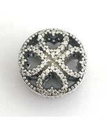 Authentic PANDORA Petals of Love Charm with Clear CZ, 791808CZ, Retired New - $42.74