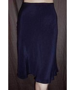 Ralph Lauren Collection Midnight Blue Bias-Cut Silk Skirt 6 NWT - £314.60 GBP