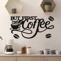 Ferraycle Coffee Bar Rustic Metal Sign Rustic Coffee Bar Hanging Wall Decor Coff - £12.16 GBP