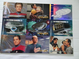 Star Trek Voyager Season 1 Series 1 - 1995 Skybox Uncut Promo Sheet Of 9 Cards - £8.03 GBP