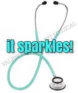 Prestige Medical S121 Clinical Lite Stethoscope, Aqua Sea Sparkles - $23.98