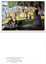 Illinois Chicago Art Institute Sunday Afternoon Georges Seurat VTG Postcard - £7.34 GBP
