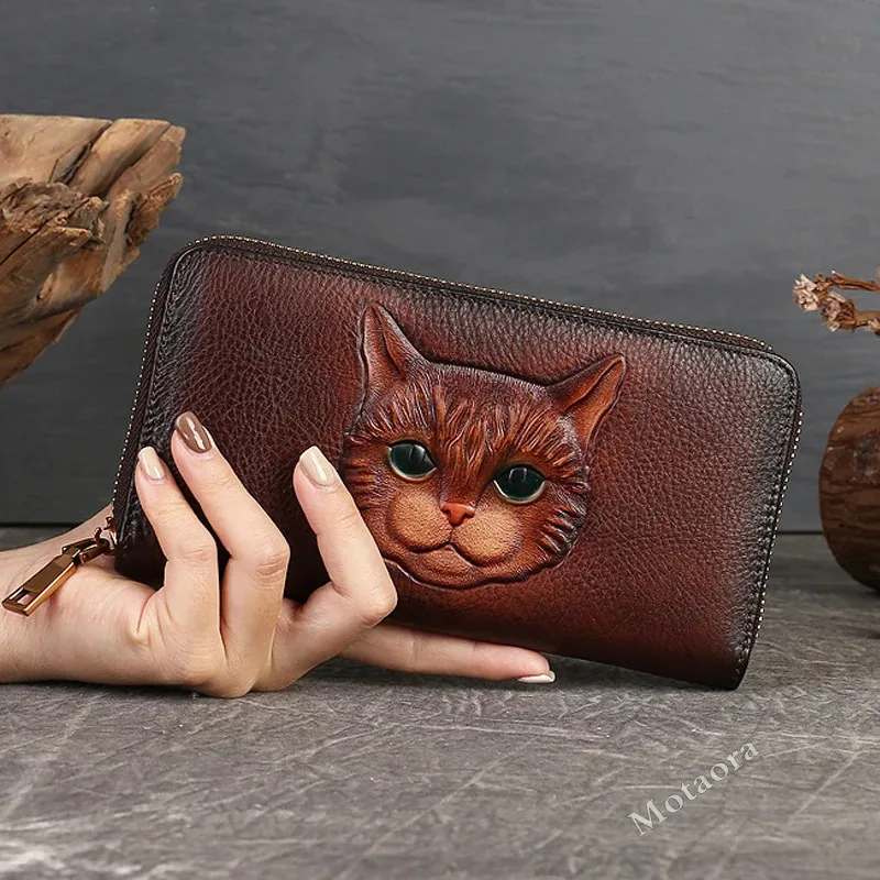 Women Genuine Leather Design Hand carry wallet for Money Pouch Bag Wallets - €68,64 EUR