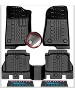 3D Front &amp; Rear Floor Mats Liner for 2018-2025 Jeep Wrangler JL 4-Door A... - $1,300.64 MXN