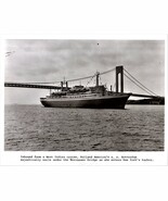Photograph S. S. Rotterdam Holland America Line Vintage Black &amp; White Ph... - $4.82 CAD