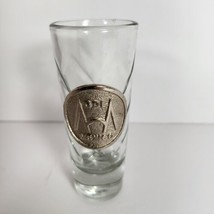 Guadalajara Mexico Tall Shot Glass  Medallion 4&quot; Height Tequila GDL - $11.97