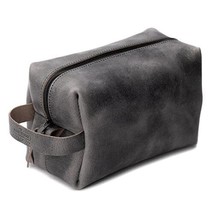 Premium Full Grain Leather Toiletry Bag for Men | Made in USA | Travel P... - £95.69 GBP