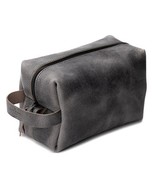 Premium Full Grain Leather Toiletry Bag for Men | Made in USA | Travel P... - £95.08 GBP