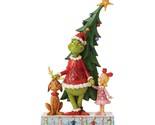 Jim Shore Grinch Christmas Tree Figurine 11.22&quot; High Max and Cindy Resin - $99.09