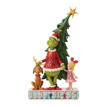 Jim Shore Grinch Christmas Tree Figurine 11.22" High Max and Cindy Resin image 1