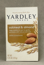 Yardley London Bath Bar Soap 4.25 oz, 1-bar OATMEAL &amp; ALMOND - £6.34 GBP