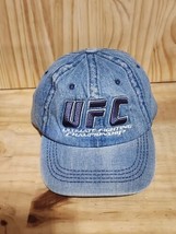 Reebok UFC Hat Baseball Ball Cap ADJUSTABLE Adult Blue Relaxed Fit - $11.99