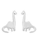 Simply Jurassic Dinosaur .925 Sterling Silver Stud Earrings - £10.89 GBP