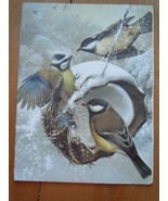 Vintage Winter Birds Reader&#39;s Digest Gift Greeting Card   - $2.70 CAD