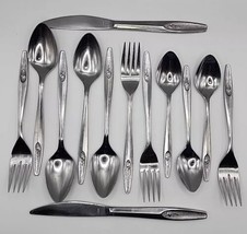 Imperial Intl Stainless IMI109 Rose Frost Flatware - 13 Pieces - £15.17 GBP