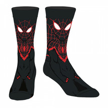Miles Morales Spider-Man 360 Character Crew Socks Black - £13.36 GBP