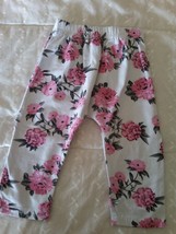 lovely floral pink rose  baby girls leggings age 18-24 months  86-92cm - £3.78 GBP