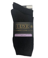 Luxe Cashmere Blend Wool 2 Pair Ladies Socks Diamond Pattern Cable Knit ... - $27.32