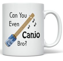 PixiDoodle Musician Funny Canjo Bro Coffee Mug (11 oz, White) - £20.77 GBP+