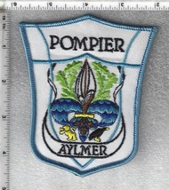 Pompier (Firefighter) Alymer  (Quebec, Canada)  Shoulder Patch - $442.21 MXN