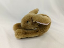 Rabbit Finger Puppet Plush 5 Inch Brown Gibson Greetings 1998 Stuffed Animal - £6.69 GBP