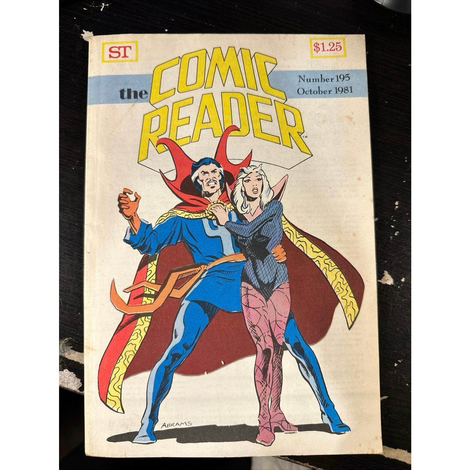 The Comic Reader #195 Dr. Strange (October 1981) Clea X-Men Comic Book - $8.60