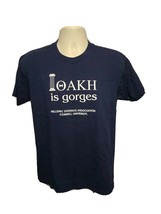Cornell University Hellenic Association Oakh is Georges Adult Medium Blue TShirt - £11.76 GBP