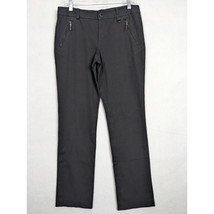 Ralph Lauren Womens Slacks Pants Zipper Pockets Size 10 Cotton Blend Black - £19.85 GBP