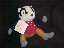 9&quot; Tommy Brock Plush Toy Badger With Tags From Beatrix Potter By Eden  - £46.51 GBP