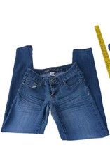 Blue-Asphalt Womens  Uptown Denim Jeans Sz 3  Short Skinny Leg Medium Wash - £10.90 GBP
