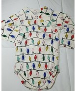 Boy Girl Hanna Anderson Christmas Snap Bodysuit String Of Lights 18-24 m... - $18.81