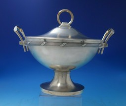 Louis XIV by Gorham Sterling Silver Tureen Stippled w/Gold Ribbon #195 F (#5591) - £2,799.20 GBP