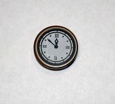 Minifigure Custom Toy Clock Brown Time 2x2 construction piece - £1.27 GBP