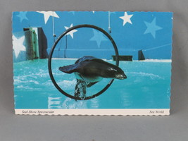 Vintage Postcard - Seal Supershow Sea World Sna Diego - Continental Card - £11.80 GBP