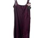 Implicite Womens S Burgandy Night Gown Slip With Tags  - $28.88