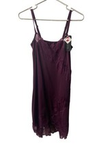 Implicite Womens S Burgandy Night Gown Slip With Tags  - £22.55 GBP