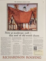 1925 Print Ad Richardson Roofing Super-Giant Shingles Lockland (Cincinnati) Ohio - $19.42