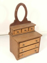 Handmade Salesman Pattern Wooden Dresser Display Vintage Tramp Art Style... - £179.93 GBP