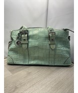 Dooney Burke Vintage Sea Foam Turquoise Satchel Bag SH - $1,002.59 MXN