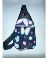 Sling Bag Crossbody Sling Backpack, Butterfly Print,   Unbranded - £8.26 GBP