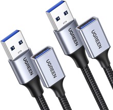 2 Pack USB Extension Cable 3 FT 3 FT USB Extender USB 3.0 Extension Cable Braide - £18.78 GBP