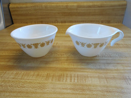 corelle butterfly gold sugar and creamer - £12.66 GBP