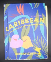Vtg Carribean Wallpaper Sample Salesman Store Book Tony Putnam 80&#39;s Schu... - $175.11 CAD