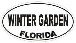 Winter Garden Florida Oval Bumper Sticker or Helmet Sticker D2640 Euro D... - $1.39+