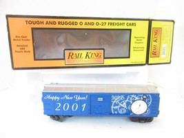 MTH TRAINS 30-74017- 2001 NEW YEAR&#39;S  BOXCAR-  - 0/027- LN- D1B - £25.01 GBP