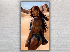 WALL ART -  Desert Queen - Modern Art - Bohemian Style African Beauty Tribal Jew - £12.32 GBP