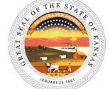 Kansas State Seal Sticker Decal R535 - $1.95+