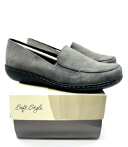 Soft Style by Hush Puppies Jaylene Slip On Loafers Flat- Grey, US 8N - £19.06 GBP